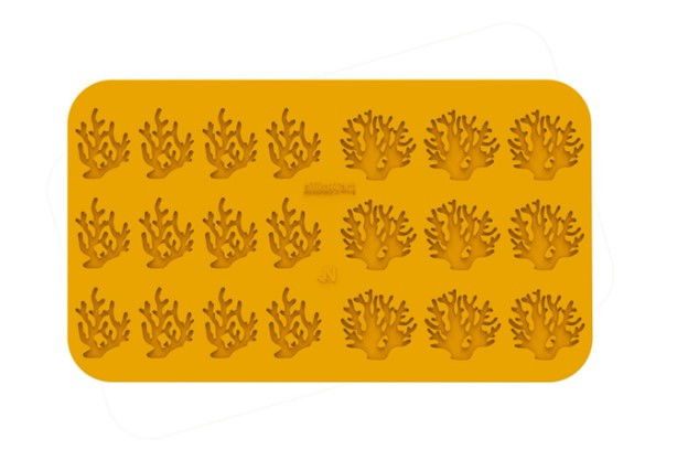 Forma Silicon Silikomart NaturaE Coral 2 modele 5 x 6.3 x H 2 cm - 6.8 x 6.3 x H 2 cm, 1 ml, 21 cavitati [3]