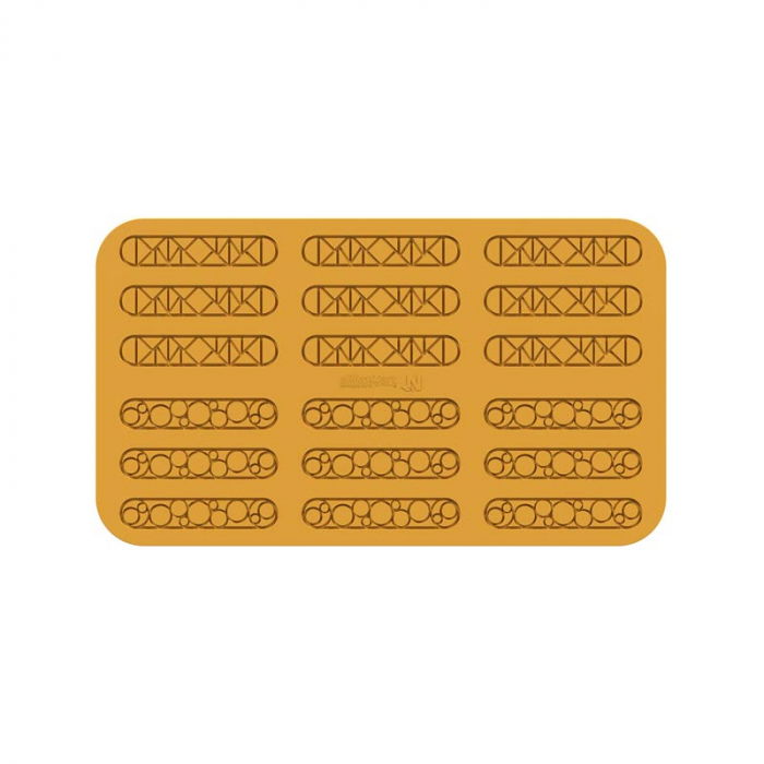 Forma Silicon Silikomart NaturaE Lampo - Ecler 13.1 x 2.6 x H 0.15 cm, 5 ml, 9+9 cavitati [1]