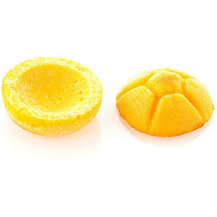 Forma Silicon Silikomart NaturaE Michetta Ø 6.4 x H 1.75 cm, 44.5+47.5 ml, 4+4 cavitati [6]