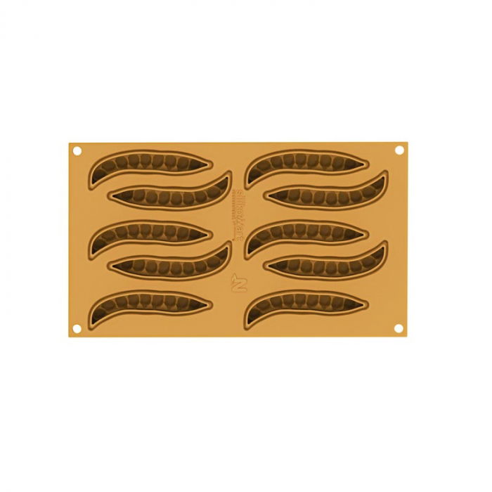 Forma Silicon Silikomart NaturaE Pastaie 11 x 3.5 x H 1.2 cm, 13 ml, 10 cavitati [3]