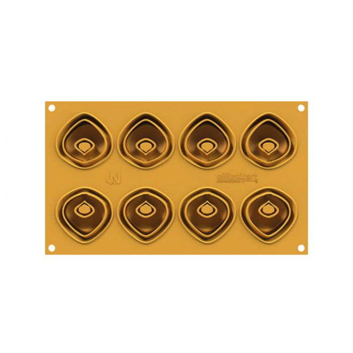 Forma Silicon Silikomart NaturaE Tortellino Ø 5.4 x H 2.2 cm, 20 ml, 8 cavitati [3]