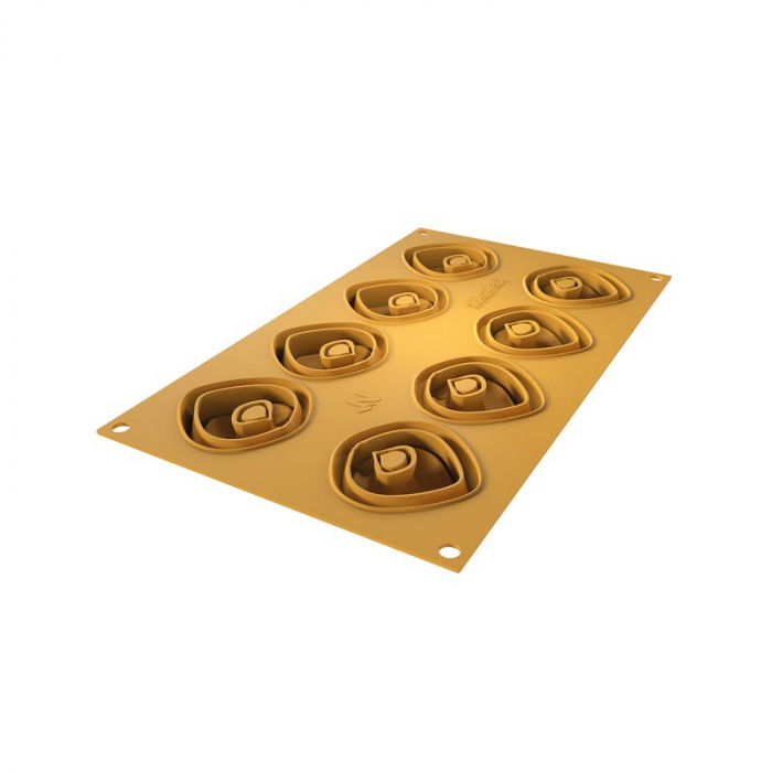 Forma Silicon Silikomart NaturaE Tortellino Ø 5.4 x H 2.2 cm, 20 ml, 8 cavitati [5]