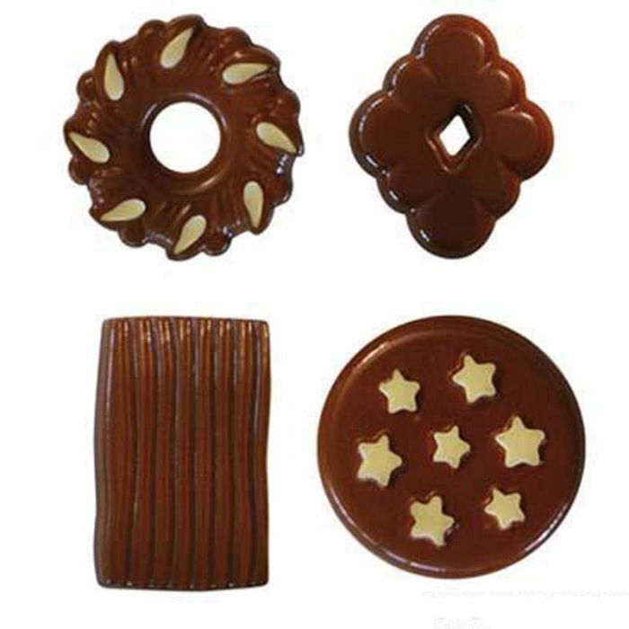 Forma Silicon Snack Silikomart Biscuit 4.9 x 2.9 x H 6.8 cm, 16.1 ml, 8 cavitati (SCG25) [3]