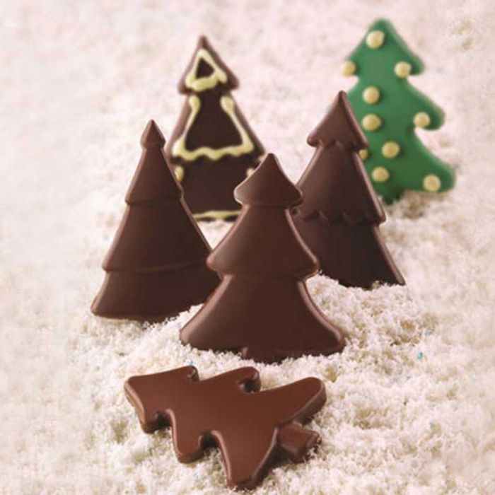 Forma Silicon Snack Silikomart Brad 7.5 x 5.6 x H 0.8 cm, 13 ml, 4 cavitati (SCG46) [2]