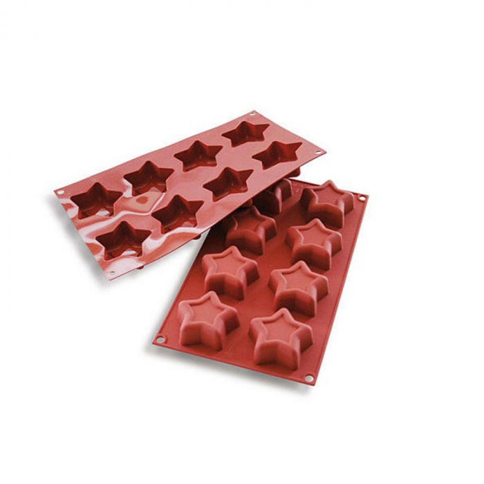 Forma Silicon Stelute Ø7xH2.5cm, 8 cavitati (SF107)  [1]