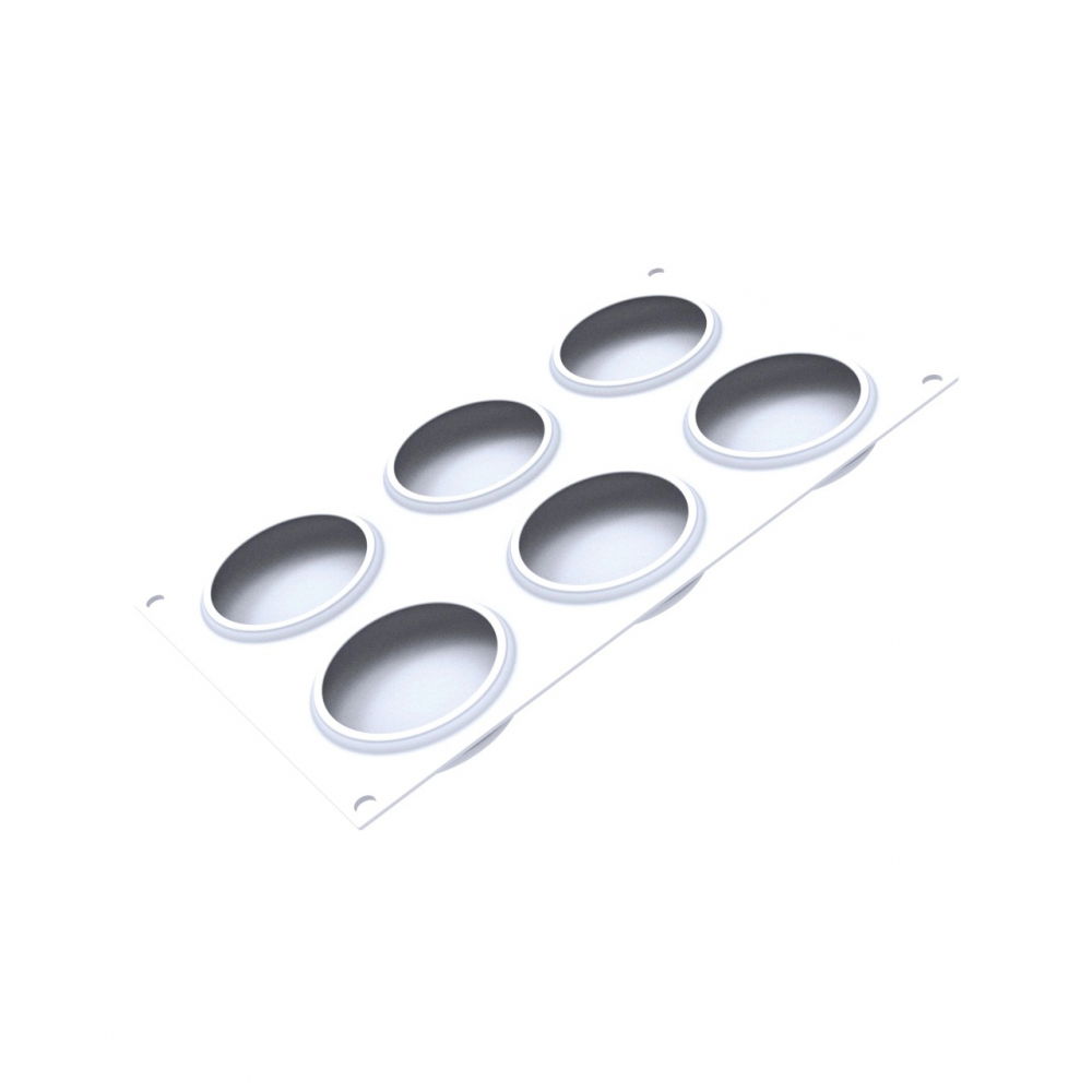 Forma Silicon Sweet Round Ø 8 x H 2.1 cm, 4 cavitati x 95 ml + decupator [5]