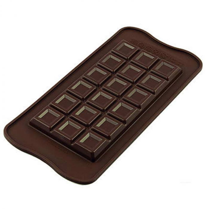 Forma Silicon Tablete Silikomart Choco Bar 15.5 x 7.7 x H 0.9 cm, 85 ml, 1 cavitate (SCG37) [1]