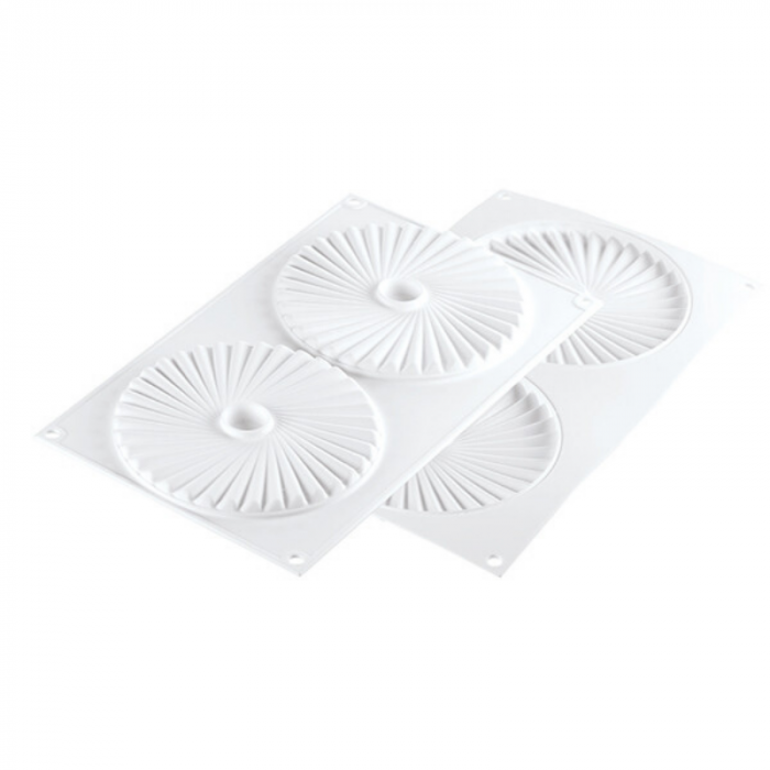 Forma Silicon TOP / Insertie Plisse Ø 14 x H 1 cm, 2 cavitati (PLISSÉ 100) [2]