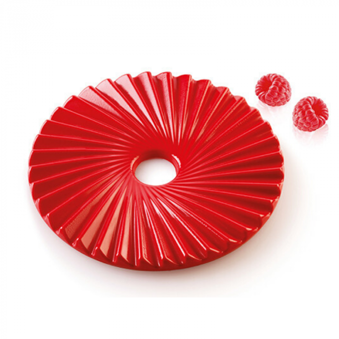 Forma Silicon TOP / Insertie Plisse Ø 14 x H 1 cm, 2 cavitati (PLISSÉ 100) [1]