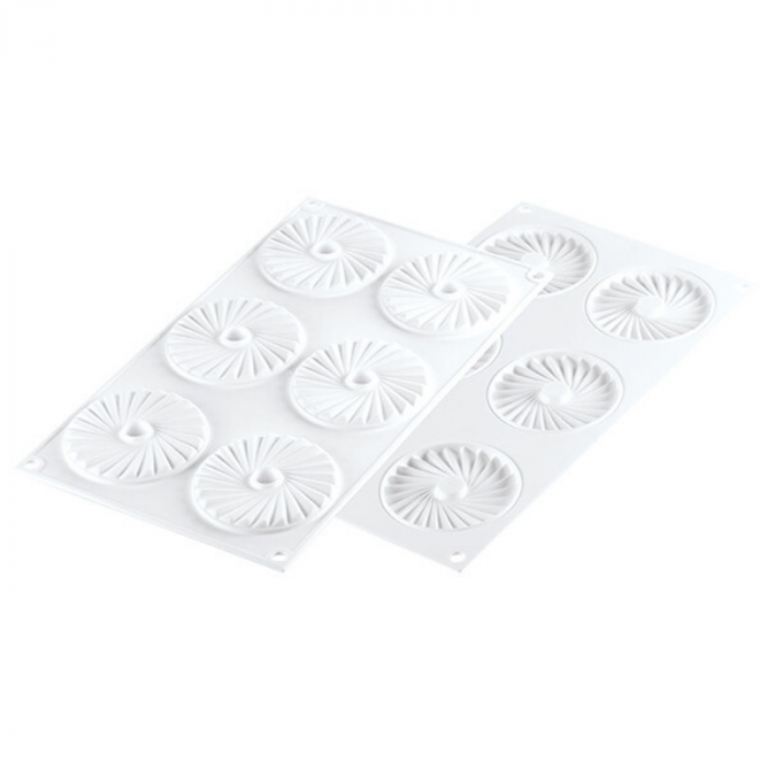 Forma Silicon TOP / Insertie Plisse Ø 7.5 x H 0.7 cm, 6 cavitati (PLISSÉ 23) [2]
