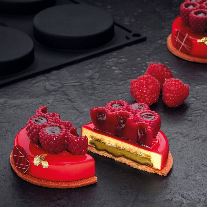 Forma Silicon TOP Scarlet Mini Silicone Ø 6.2 x H 2.1 cm, 8 cavitati, 38 ml [3]