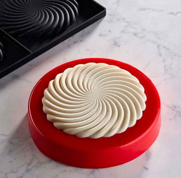 Forma Silicon TOP Twirl Ø 14 × H 1 cm, 2 cavitati, 120 ml [1]