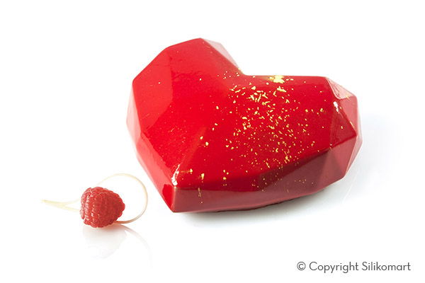 Forma Silicon Tort Inima 3D Amore Origami 15 x 13.5 x H 5.5 cm [1]