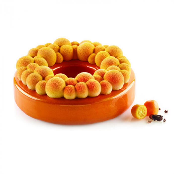 Forma Silicon Tort 3D Bubble Crown Ø 18 x H 6 cm - 3 piese [1]