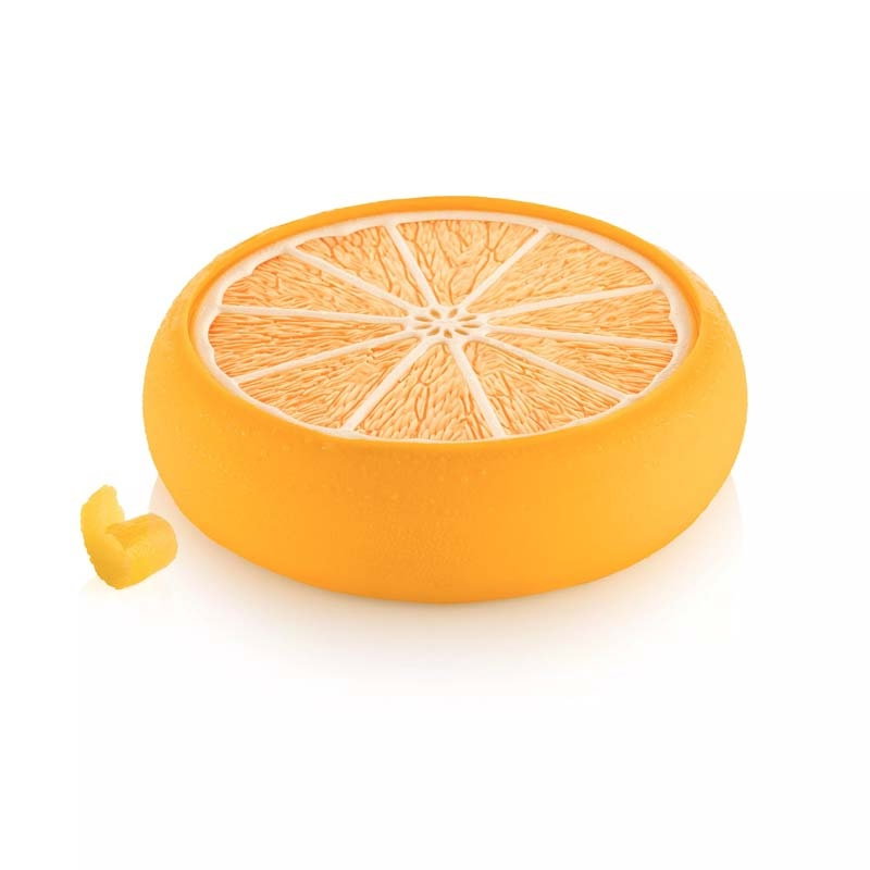 Formă Silicon Tort 3D Citrice Ø 17 x H 4.5 cm + Forma silicon Top + decupator, 940 ml [1]