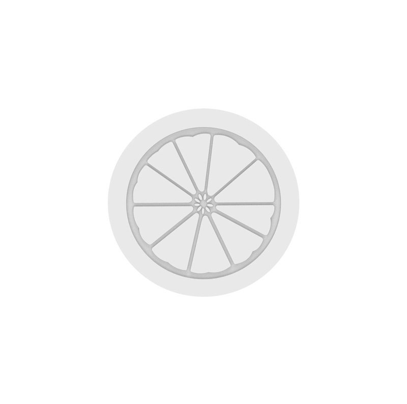 Formă Silicon Tort 3D Citrice Ø 17 x H 4.5 cm + Forma silicon Top + decupator, 940 ml [3]
