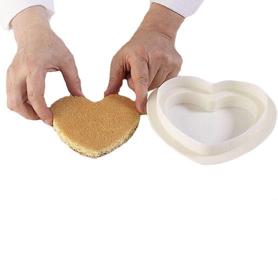 Forma Silicon Tort Inima 3D Ti Amo + Cutter, 17 x 16.4 x H 6.3 cm [5]