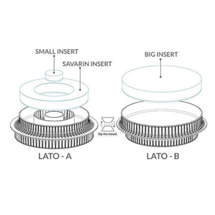 Forma Silicon Tort / Insertie 3D Ø 9.2/15/17.5 x H2.5 cm, 18/300/600 ml [4]