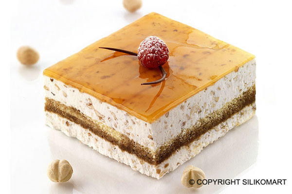 Forma Silicon Tort Patrat 12 x 12 x H 5 cm, vol. 714 ml [2]