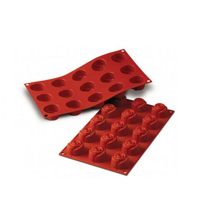 Forma Silicon Trandafir mic Ø4.4xH2.7cm, 15 cavitati (SF074) [1]