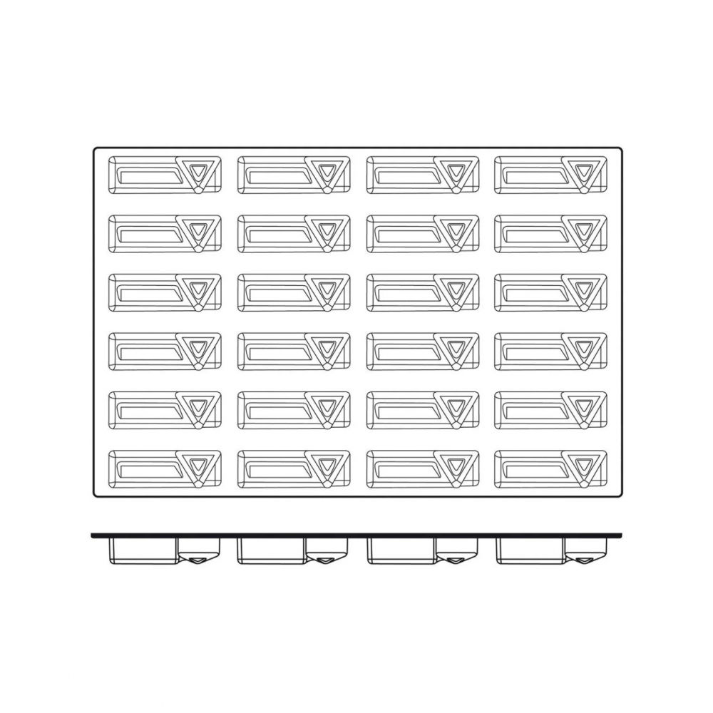 Forma Silicon Triangle Monoportii 12 x 3.65 x H 3.1 cm, 24 cavitati, 109 ml (SQ037) [3]