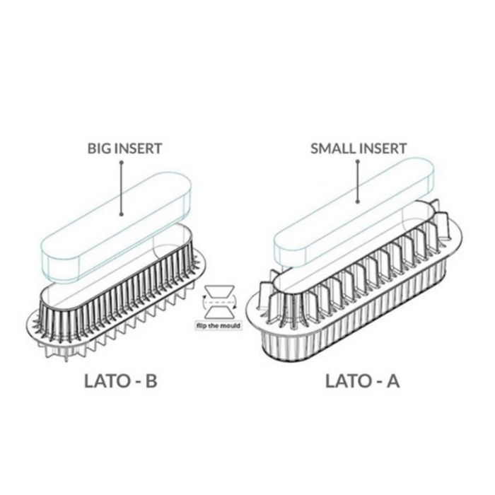 Forma Silicon Trunchi / Insertie 3D 20x3.5xH3 cm/22x5xH4 cm, 190 + 400 ml [4]