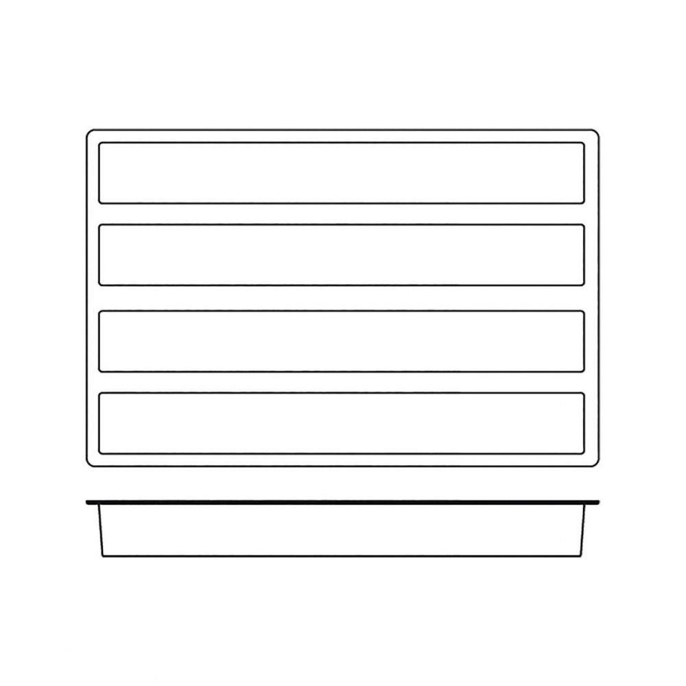 Forma Silicon Trunchi Rectangular 49.5 x 7 x H 7 cm, 4 cavitati, 2400 ml, (SQ016) [4]