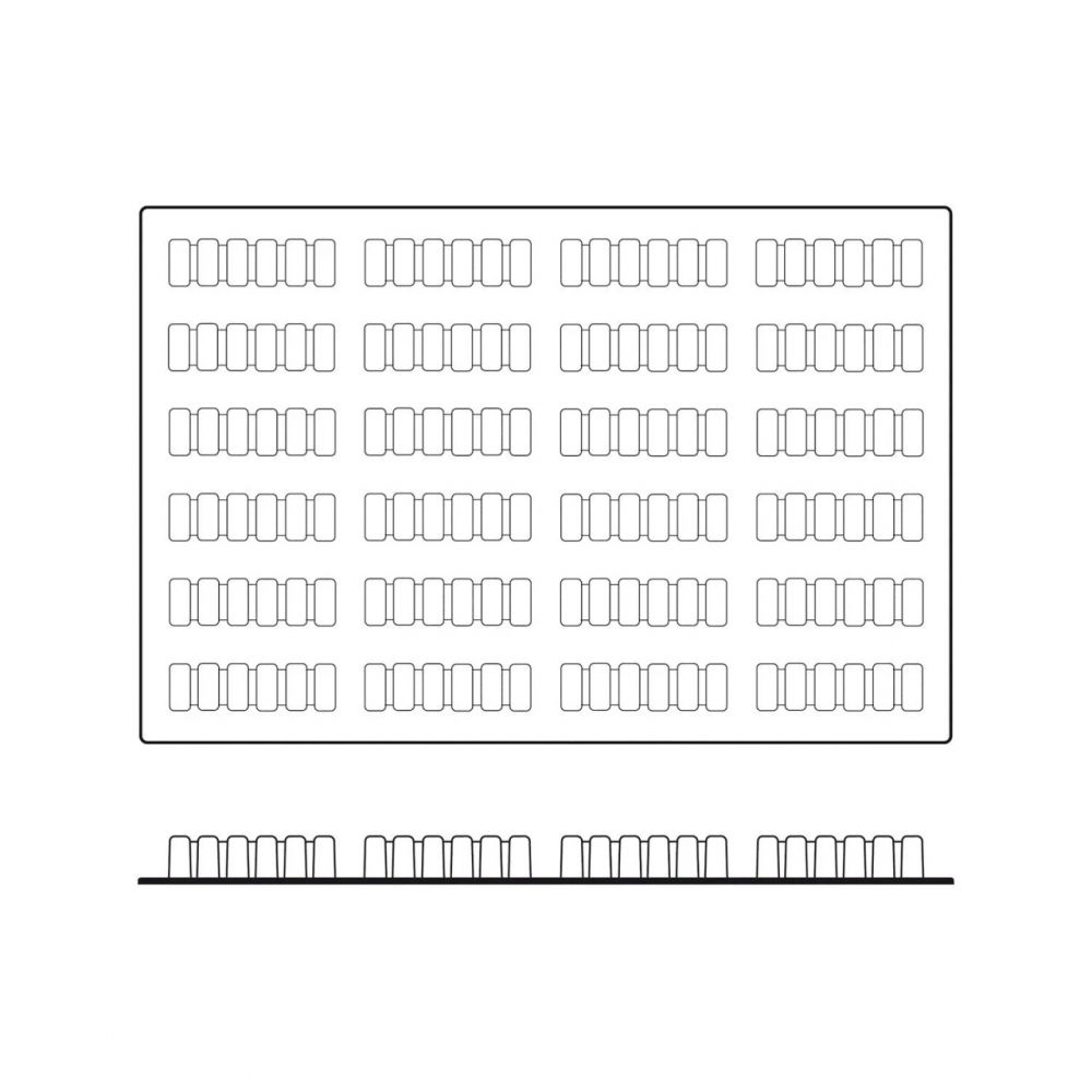 Forma Silicon Up & Down Monoportii 11.7 x 3.2 x H 3.3 cm, 24 cavitati, 99 ml (SQ024) [3]