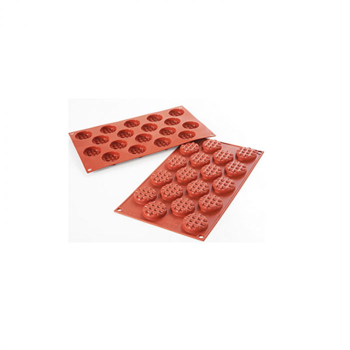 Forma Silicon Waffel Rotund Mini Ø4xH1.05cm, 18 cavitati (SF143) [1]