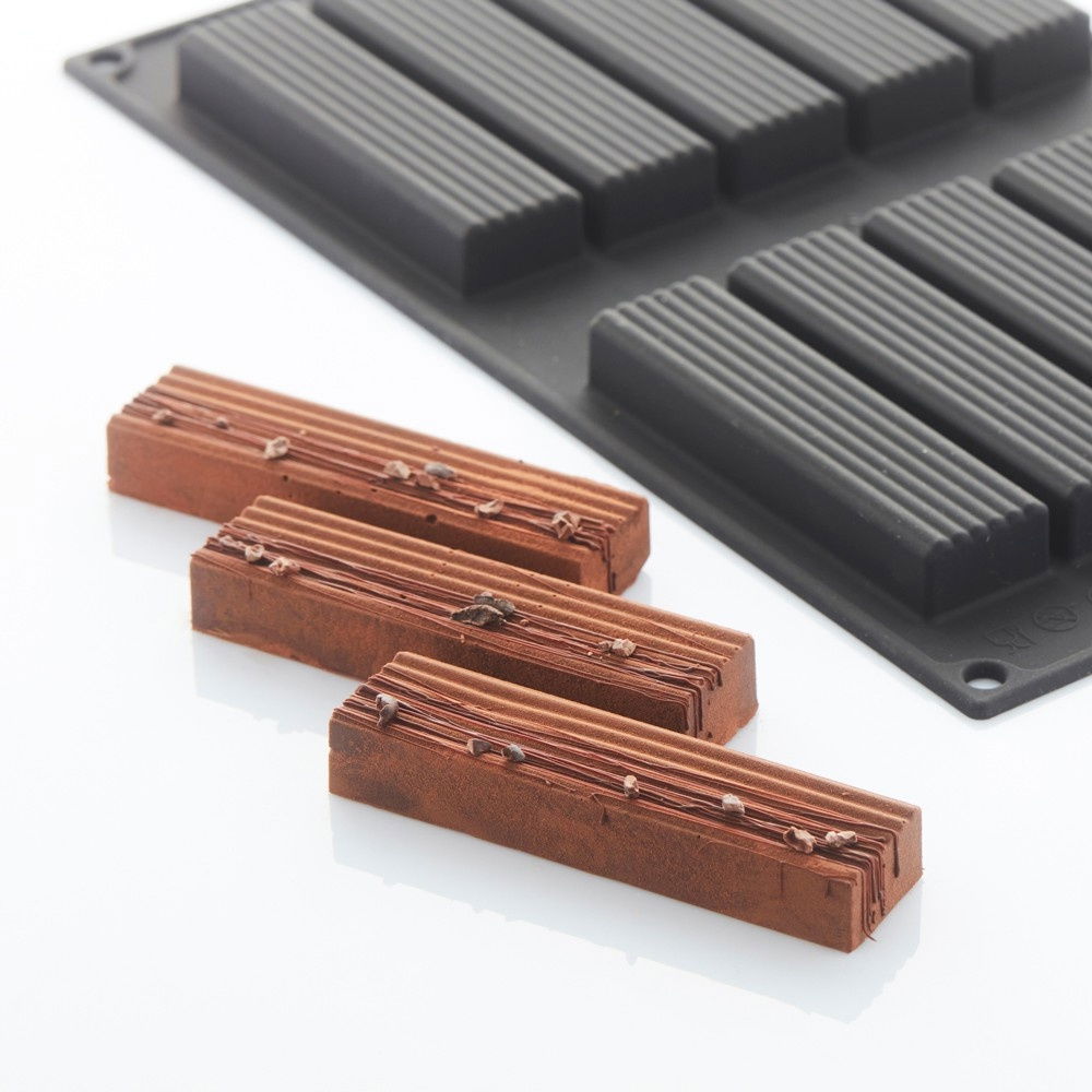 Forma Silicon Wiggle 9.95 x 2.55 x H 1.55 cm, 10 cavitati, 37 ml [1]