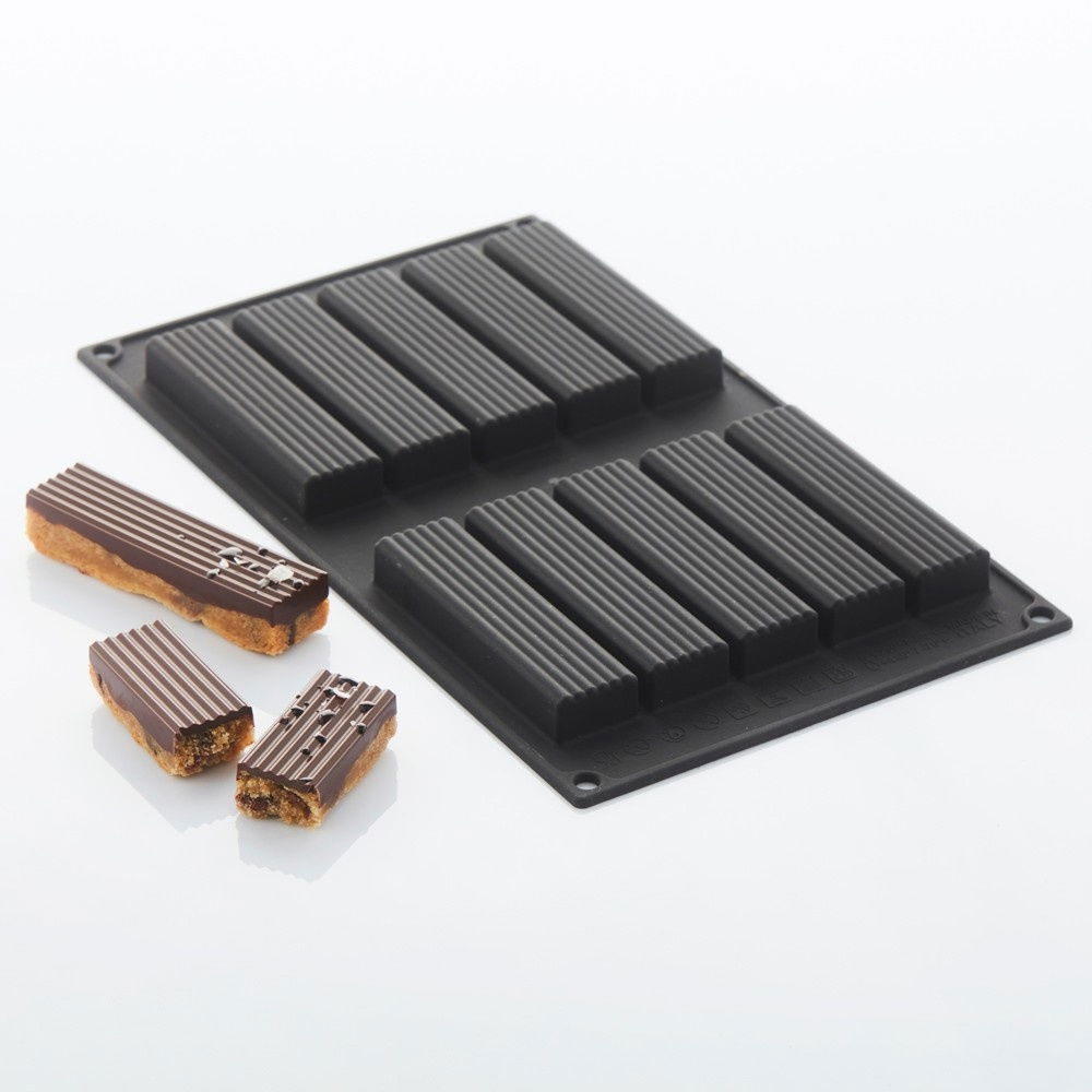 Forma Silicon Wiggle 9.95 x 2.55 x H 1.55 cm, 10 cavitati, 37 ml [2]