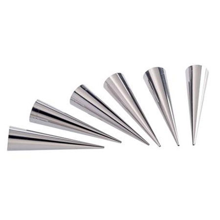 Forme Conice Inox coacere Conuri Ø 3.5 x 14 cm, Set 12 Buc [1]