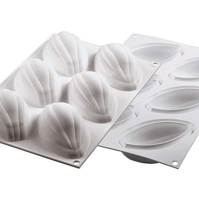 Fruct de Cacao, 10.2x5.7xH4.2 cm - Forma Silicon Monoportii, 6 cavitati [4]