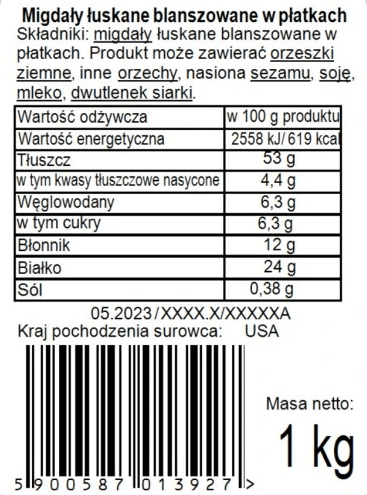 Fulgi de Migdale, 1 kg, Bakal [2]