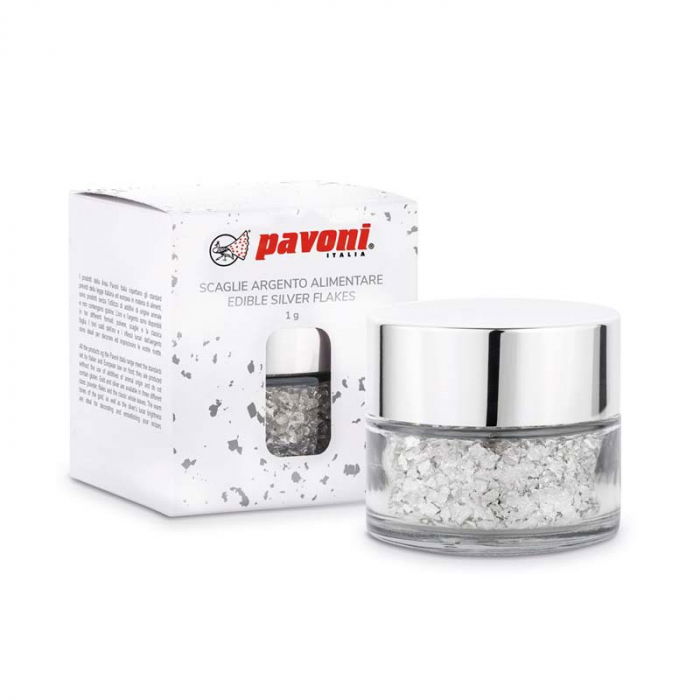 Fulgi din Argint alimentar, 1 g [1]