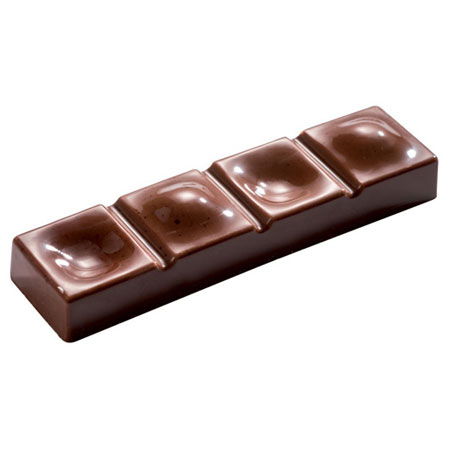 Snack Ciocolata 10 x 2.6 x H 1.6 cm - Matrita Policarbonat Bubbles, 8 cavitati [1]