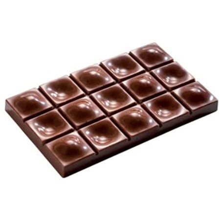 Tablete Ciocolata 11.7 x 7.1 x H 1.3 cm - Matrita Policarbonat Style, 3 cavitati [1]