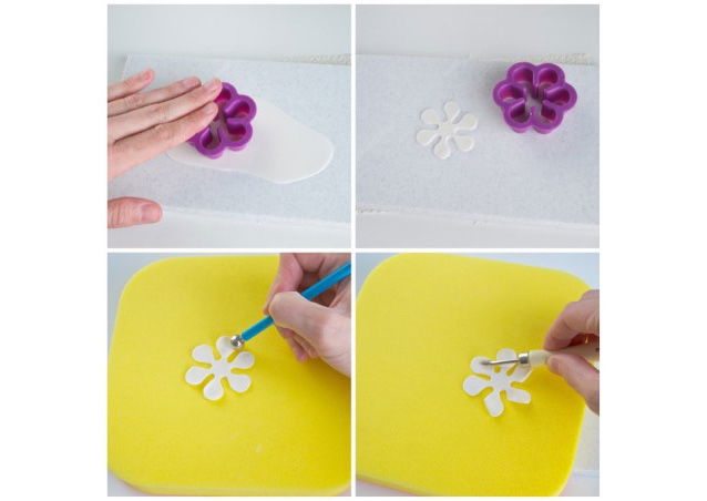 Gardenia Petale si Boboci - Decupatoare Plastic Ø 4 - 8 cm, Set 9 Buc [2]