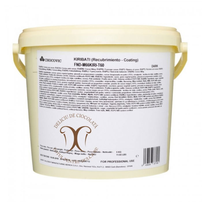 Glazura Torturi Ciocolata Neagra KIRIBATI, Chocovic, 5 kg [3]