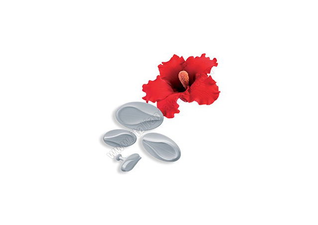 Hibiscus - Decupatoare Plastic cu Extractor Ø 4.8 - 11 cm, Set 4 Buc [2]