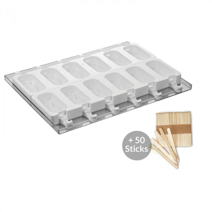 Inghetata Ice Dessert Shock - Set 2 Matrite Silicon 12 cavitati 9.2 x 4.7 x H 2.5 cm [2]