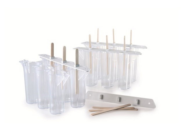 Set 24 Matrite Plastic Inghetata pe bat Gelato Flex Heart [4]