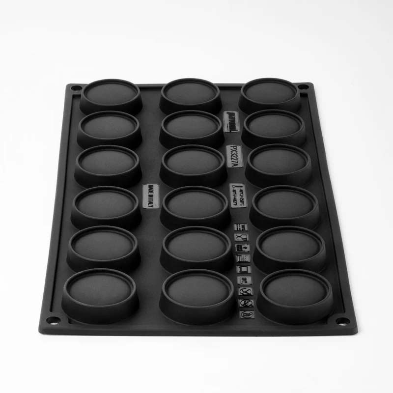 Kit Forma de Silicon Macarons 2 x 18 cavitati, Ø 4 x H 2.5 cm, 30 ml [4]