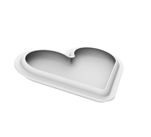 KIT Forme Silicon Tort 3D Love Hearts, 2 Forme Silicon Inima + Decor 21 X 17.3 X H2.1 cm + Decupator [4]