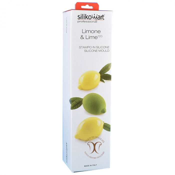 Forma silicon 3D pentru lamaie, 4 cavitati, 120 ml, Limone & Lime 120 Silikomart [1]