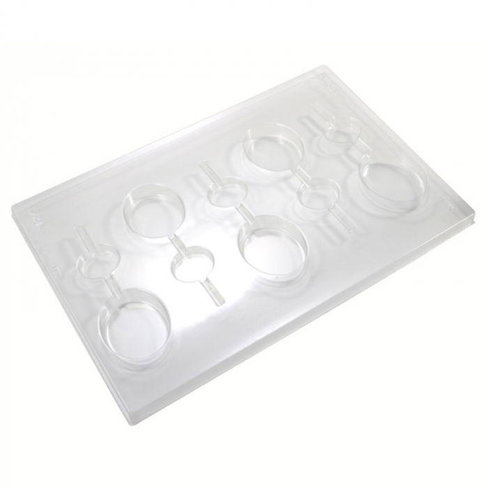 LolliPops Model Oval, Matrita Plastic 10 Cavitati 5.7 x 4.3 x H 0.9 cm, Set 2 Buc [2]