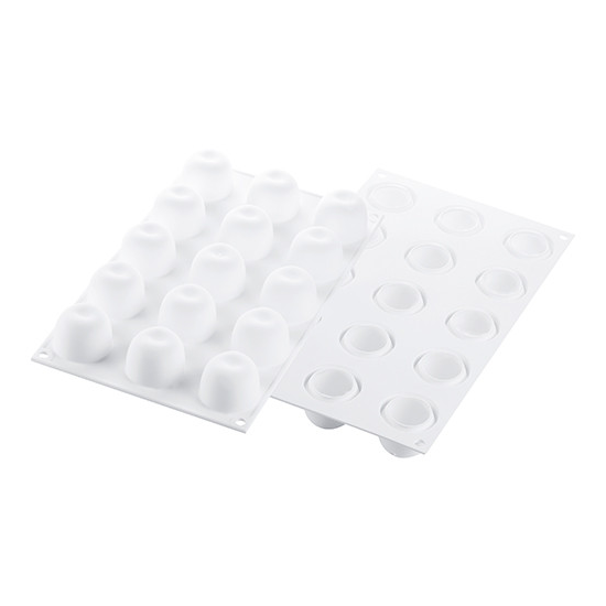 Mar/Cireasa/Piersica Mignon 3D, Ø3.9xH3 cm - Forma Silicon Monoportii, 15 cavitati [3]