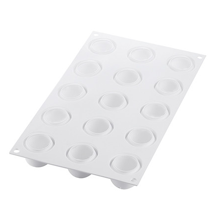 Mar/Cireasa/Piersica Mignon 3D, Ø3.9xH3 cm - Forma Silicon Monoportii, 15 cavitati [6]