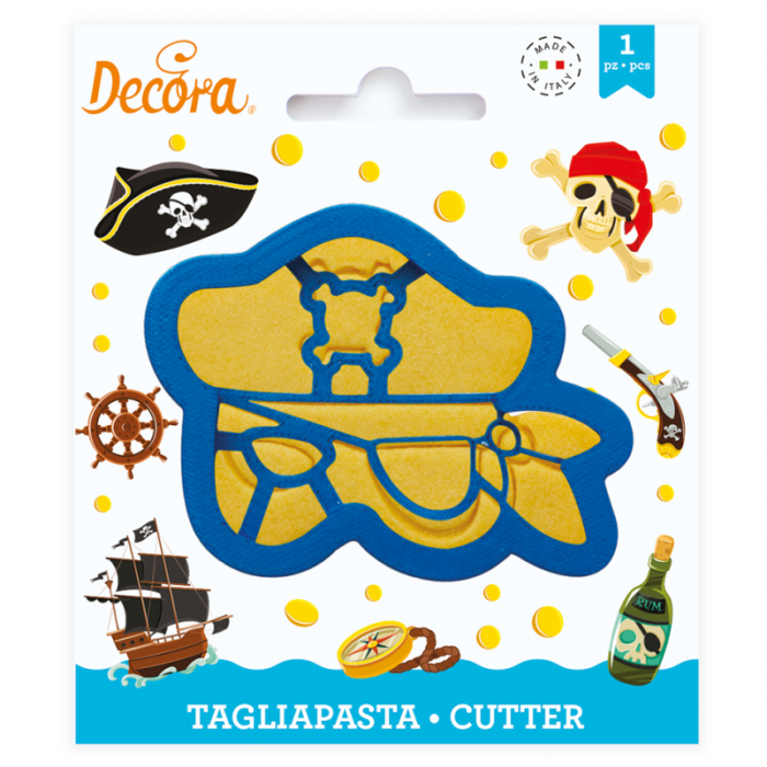 Masca de Carnaval Pirat - Decupator Plastic Ø 10 x H 2.2 cm [2]