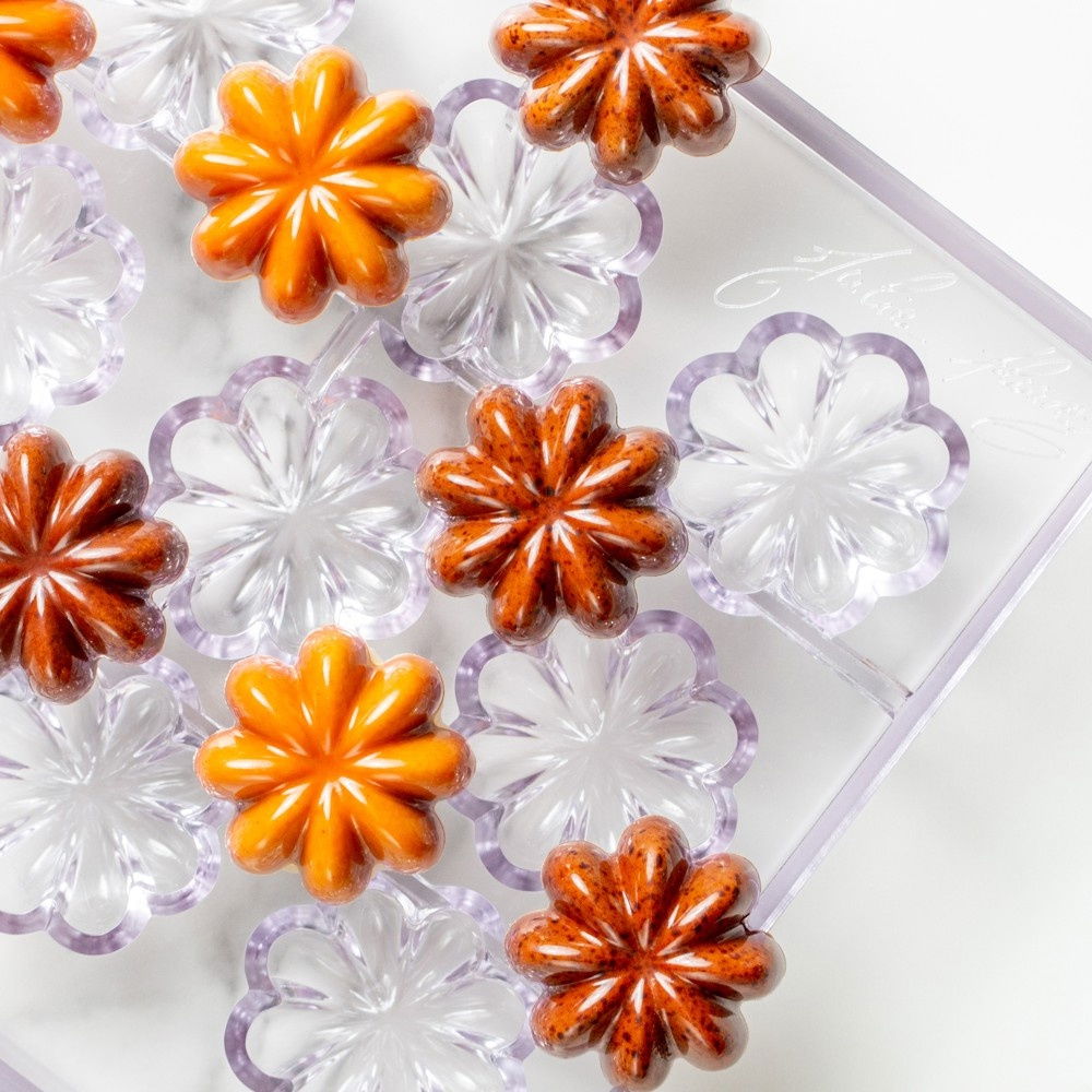 Matrita Policarbonat 15 Praline Ciocolata Model VIP Etolie, 3.8 x 3.8 x H 1.5 cm, 12.5 gr [2]